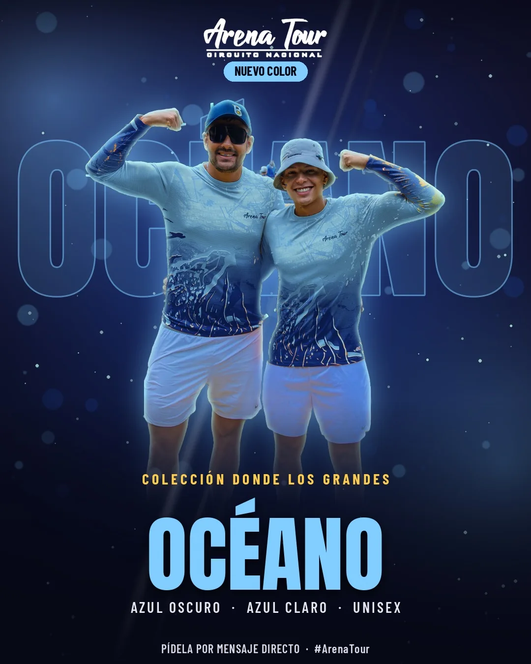 Océano — Azul oscuro y Azul claro · Unisex